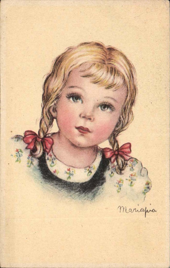 CPA Young girl Mariapra child