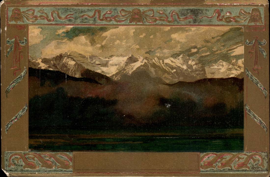 Switzerland CPA the Alps Alpen Moutains Mountains