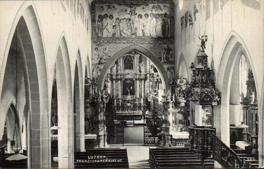 Switzerland Luzern CPA Franziskankirche