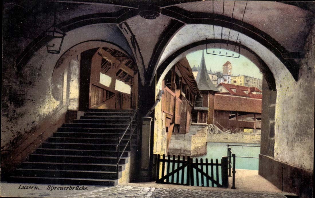 Switzerland Luzern CPA Spreuerbrucke