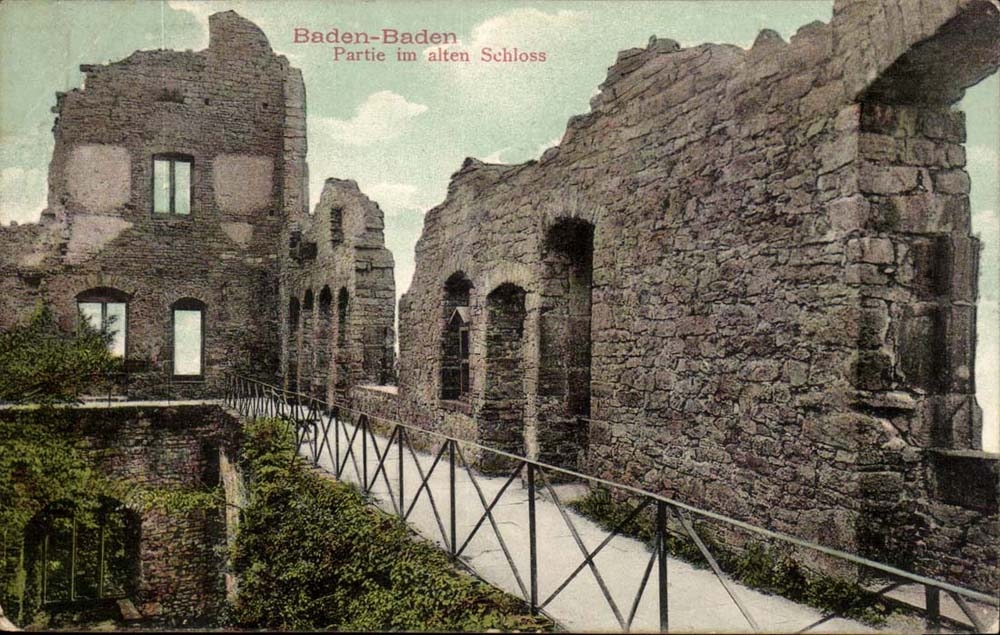 Germany Baden Baden CPA Left im alten Schloss