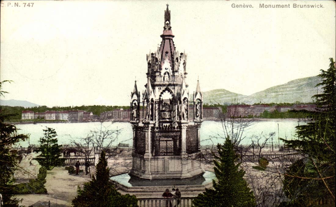 Switzerland Geneva CPA Brunswick Monument