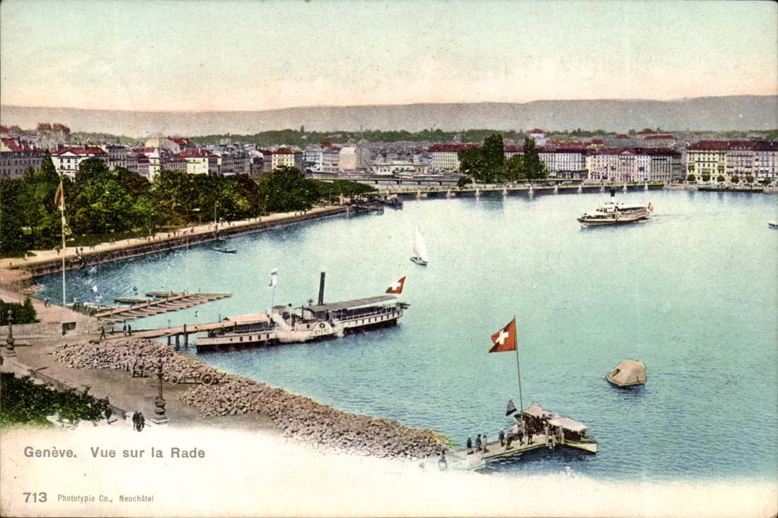 Switzerland Geneva CPA Seen on the roads