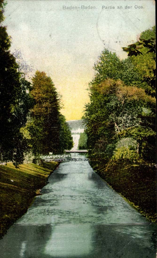 Germany Baden Baden CPA Left year der Oos