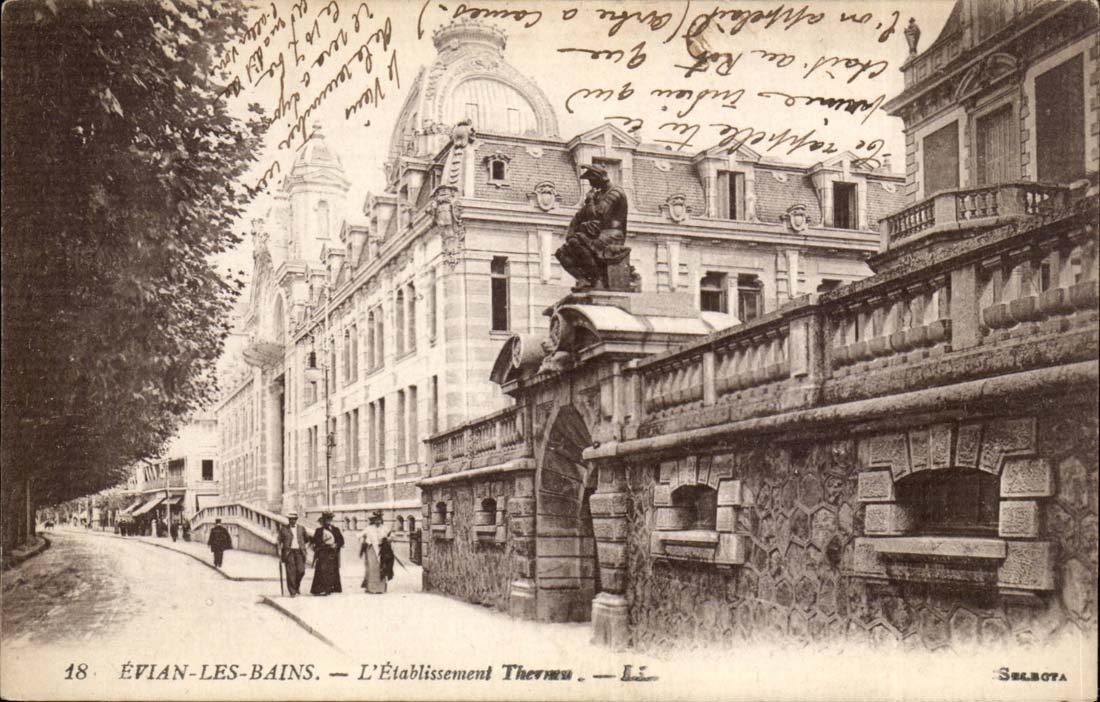 Evian les Bains CPA hydropathic establishment