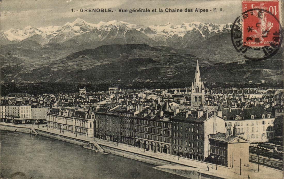 Grenoble CPA View and it the alpine range