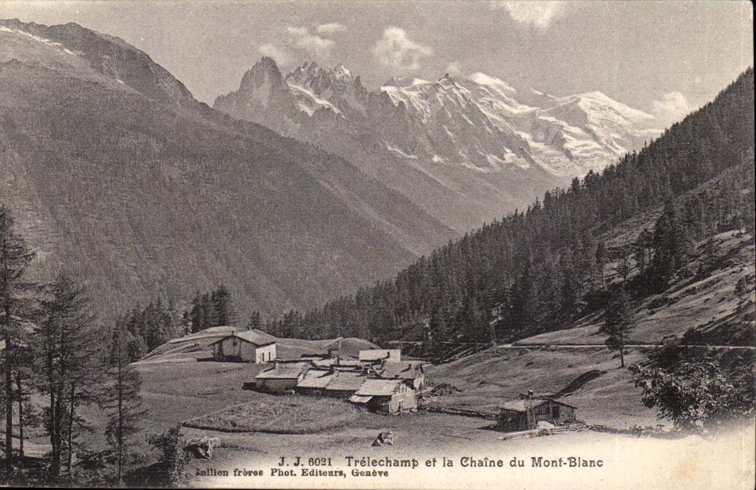 CPA Telechamp and the chain of Mont Blanc