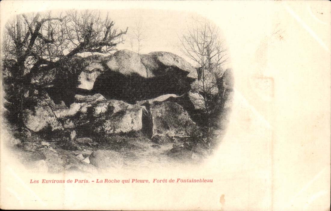 CPA Ls surroundings of Paris the rock which cries Foret of Fontainebleau