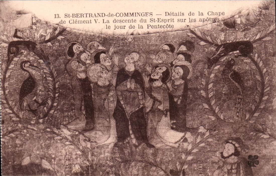 St Bertrand de Comminges CPA DEtails of has Chape of Clement V descent of St Pentecost Spirit