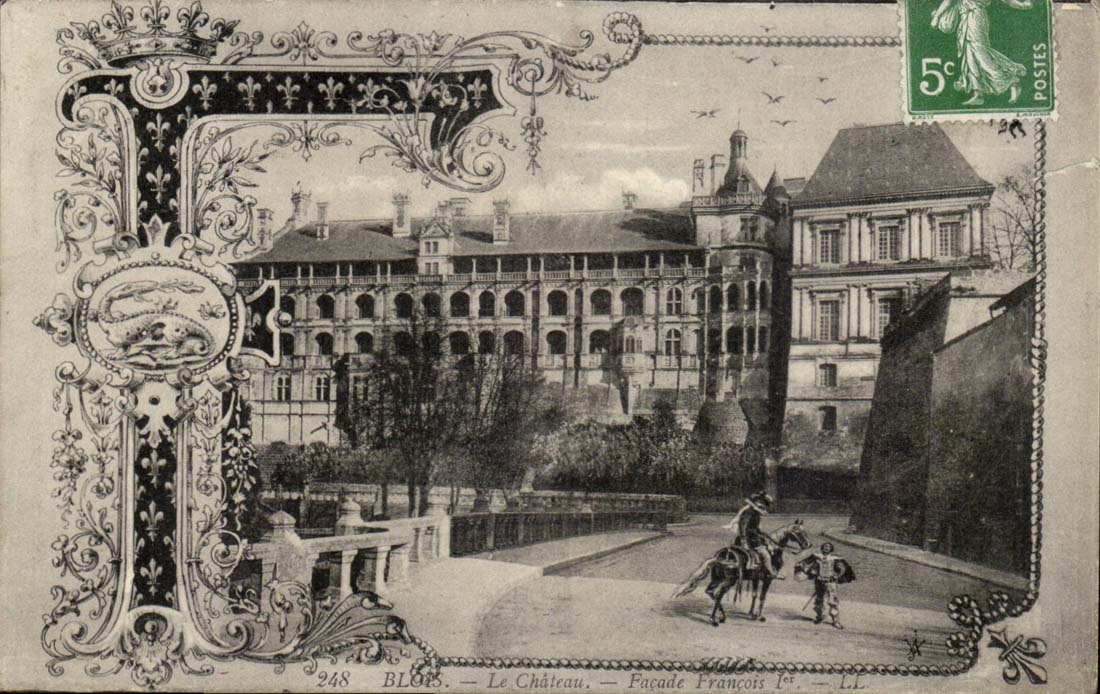 Blois CPA the castle François Frontage 1st
