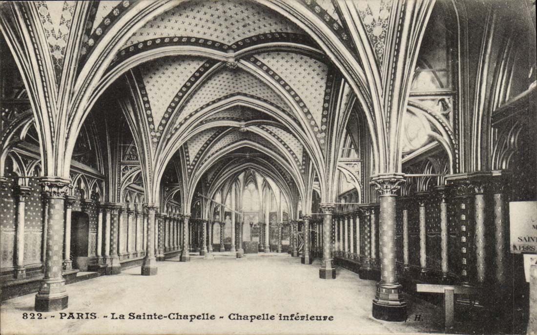 Paris (1) CPA Sainte die Wolbunginnenraum Wolbung