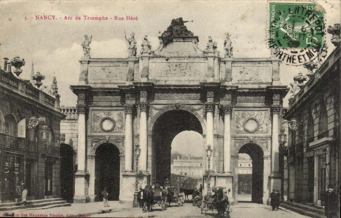 Nancy CPA Arc de TRiomphe Rue Here