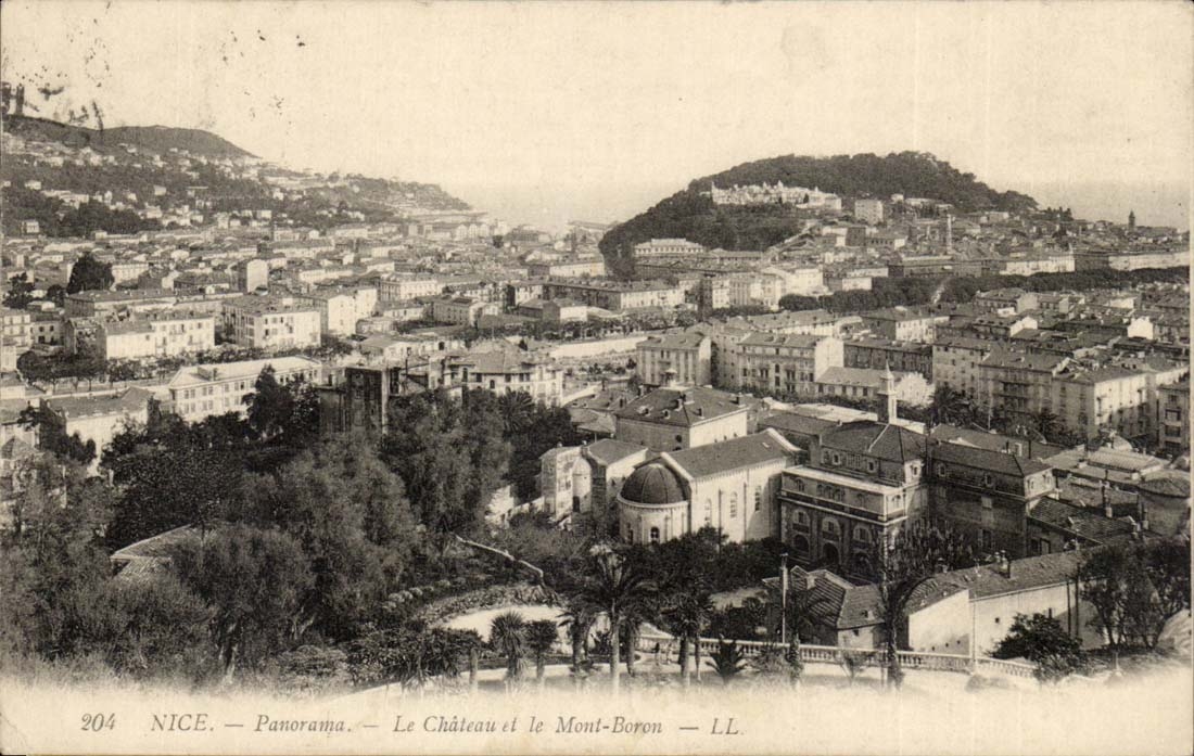 Nice CPA Panorama the castle and the Boron Mount