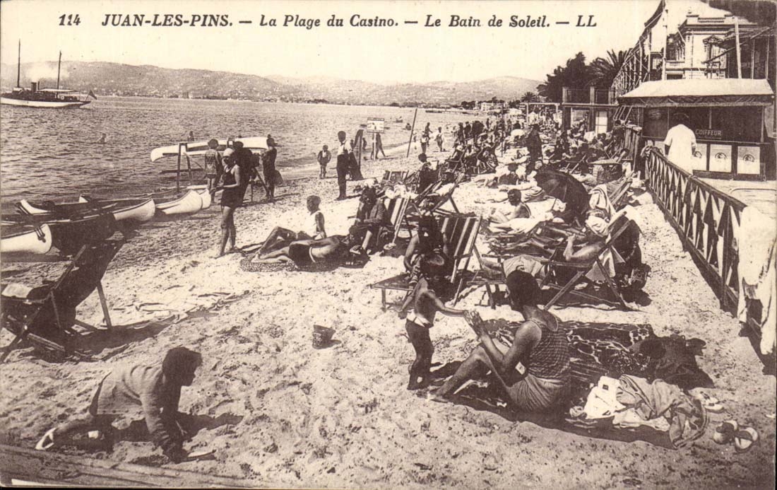 Juan Pines CPA the beach of the casino the sun bath