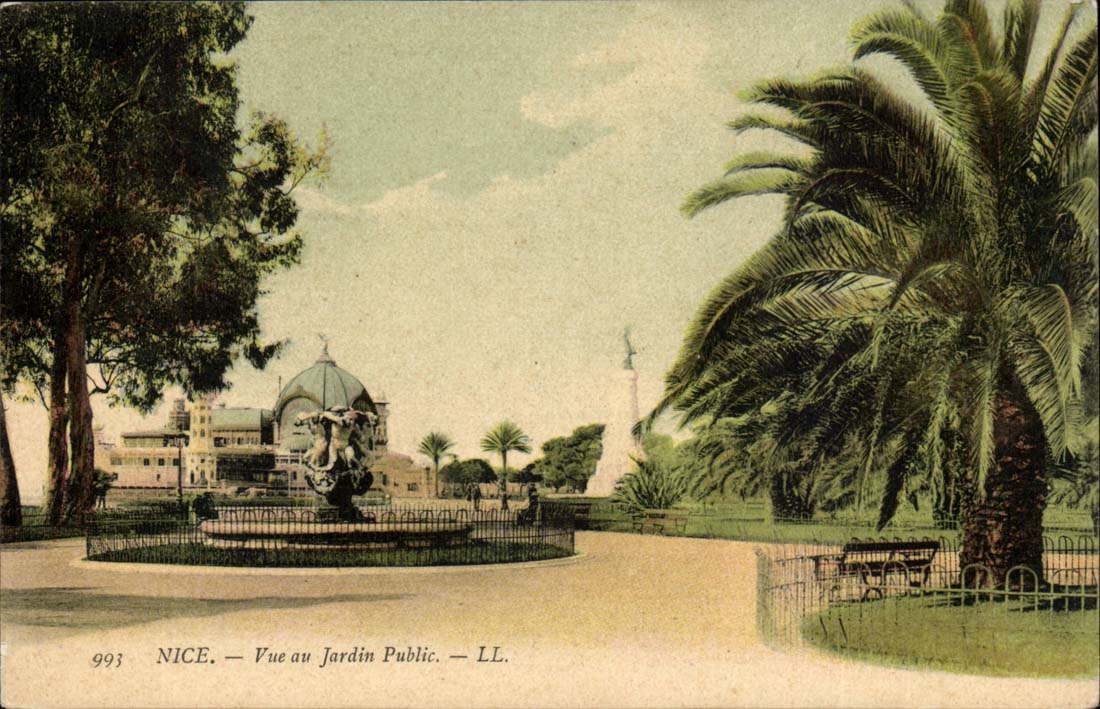 Nice CPA Seen of the public garden