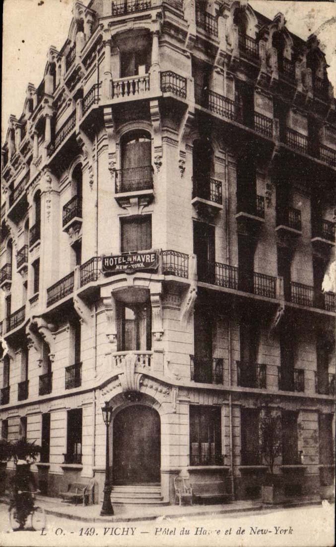 Vichy CPA Hotel du Havre et de New York