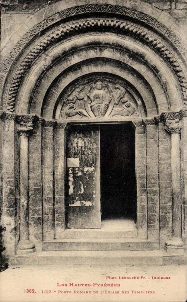 Luz CPA Romance Gate of the church of the templiers