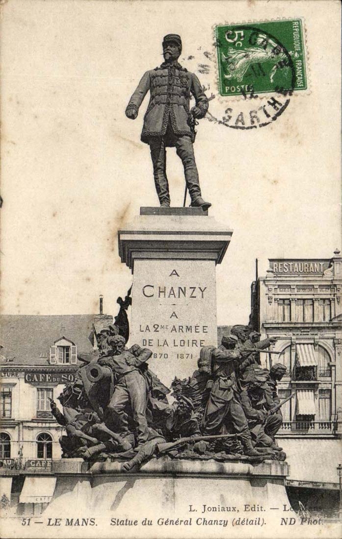 Mans CPA Stateu of general Chanzy (detail)