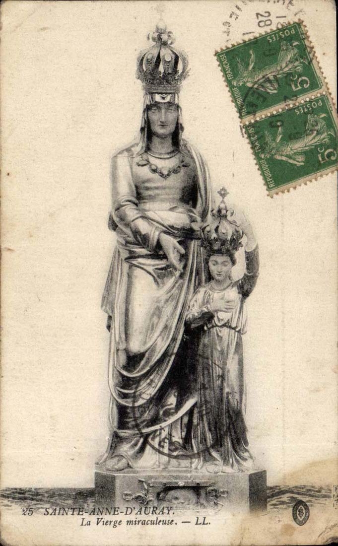 CPA Sainte Anne d' Auray the miraculous virgin