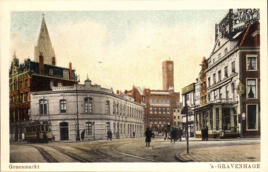 The Netherlands CPA Gravenhage Groenmarkt