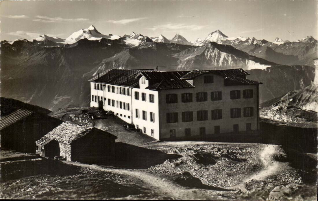 Suisse CPA Gemmipass hotel Wildstrubel Walliseralpen