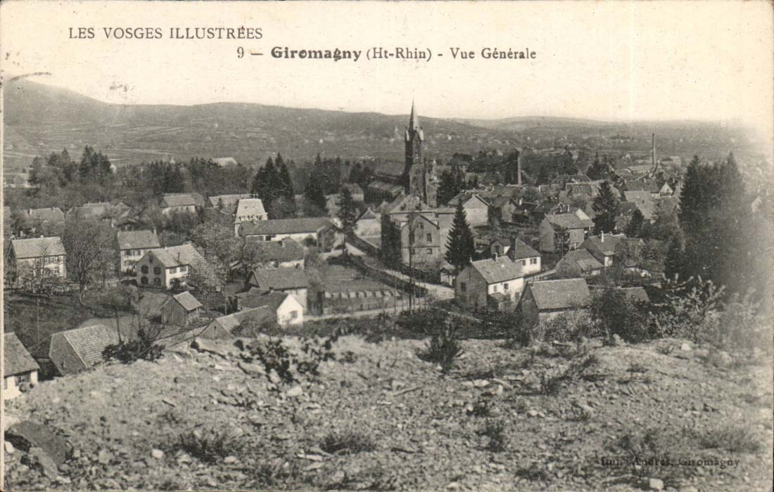 The Vosges CPA Giromagny View