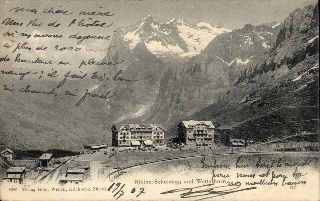 Suisse Kleine Scheidegg und Wetterhorn