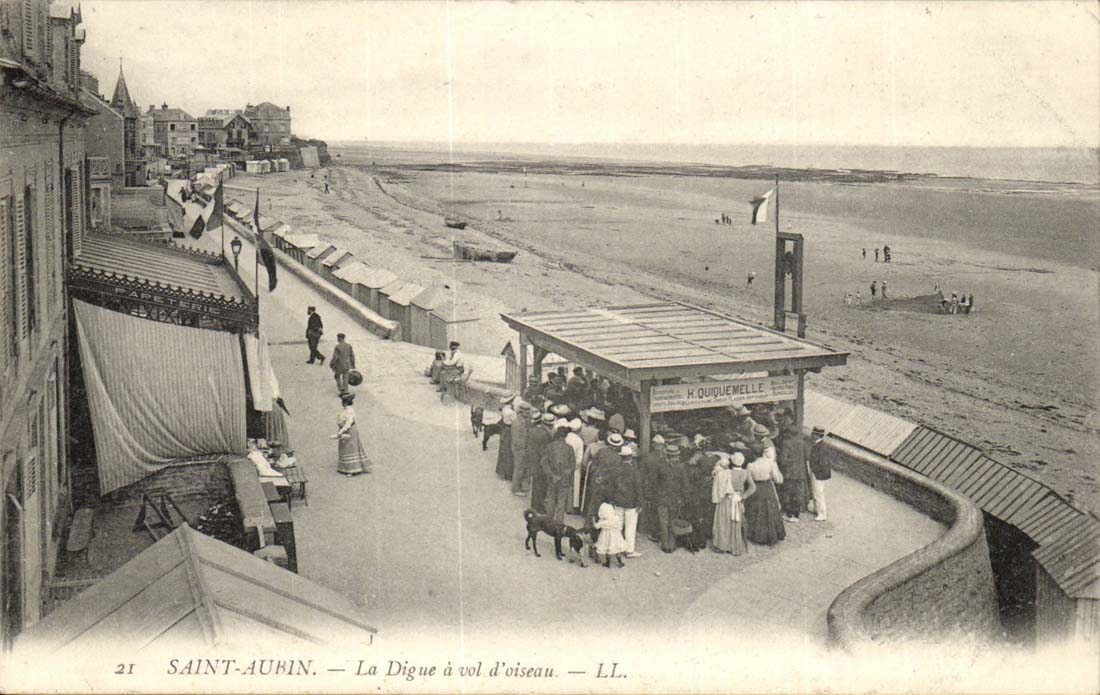 Saint Aubin CPA the dam has flight of bird