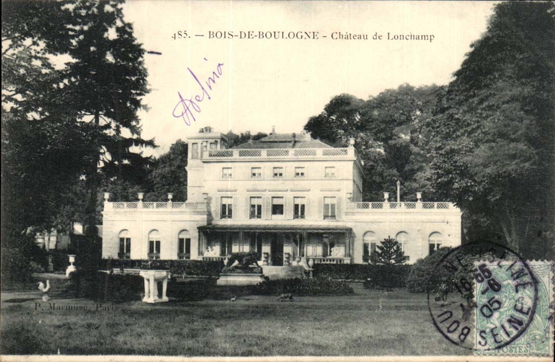 Paris (16eme) CPA Bois de Boulogne Chateau de Longchamp