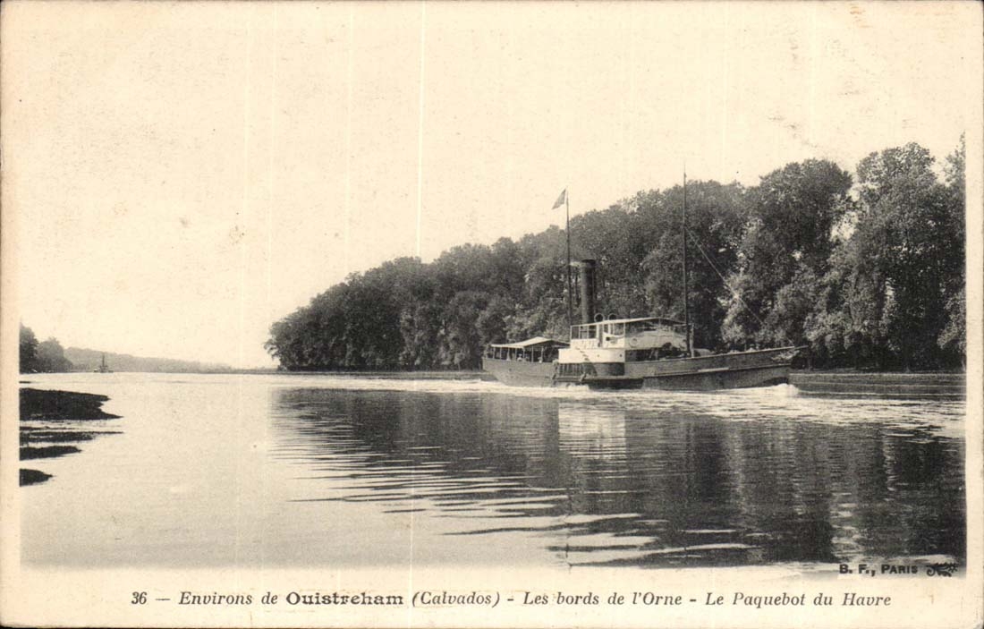 CPA Surroundings of Ouistreham CPA edges of Orne the steamer of Le Havre