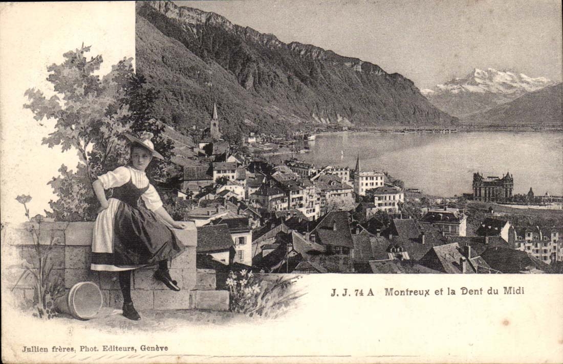Suisse CPA Montreux et la dent du midi