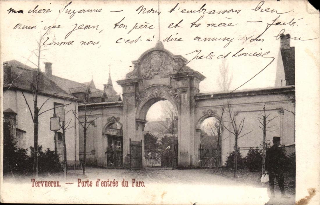 Belgium Belgie Tervueren CPA Main door of the park
