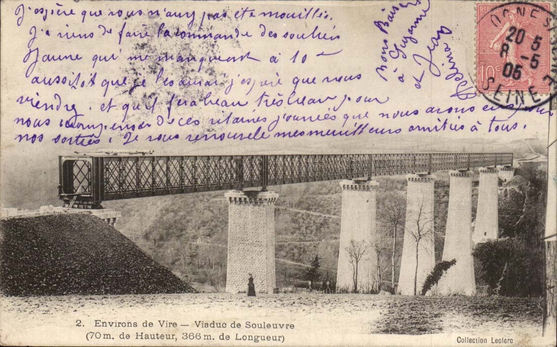 CPA Environs de Vire Viaduc de Souleuvre 
