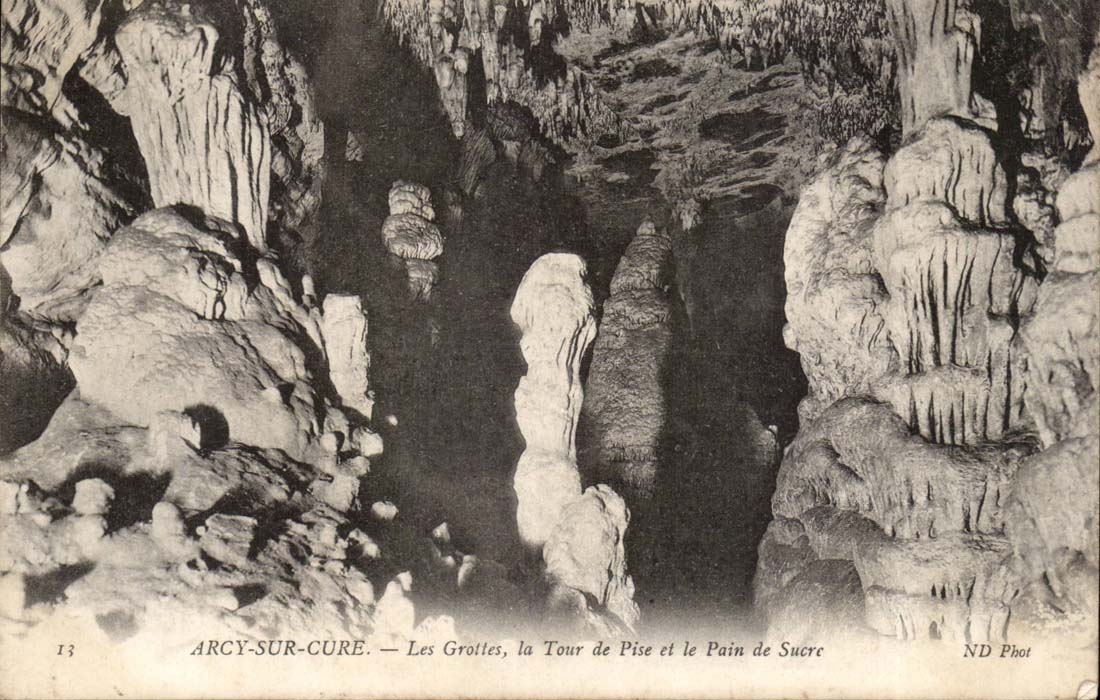 Arcy on Cure CPA caves the Tower of Pisa and sugar loaf