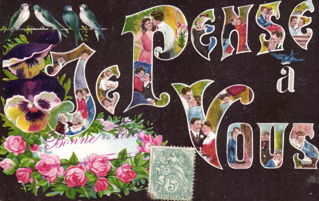 CPA Phantasie die ich muss Sie Hirondelles denke