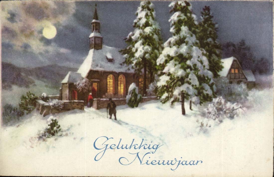 CPA Fantasy Happy New Year (children) Gelukkig Nieuvjaar