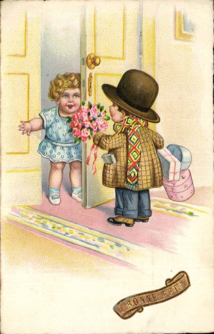 CPA gute Phantasie feiert Enfants