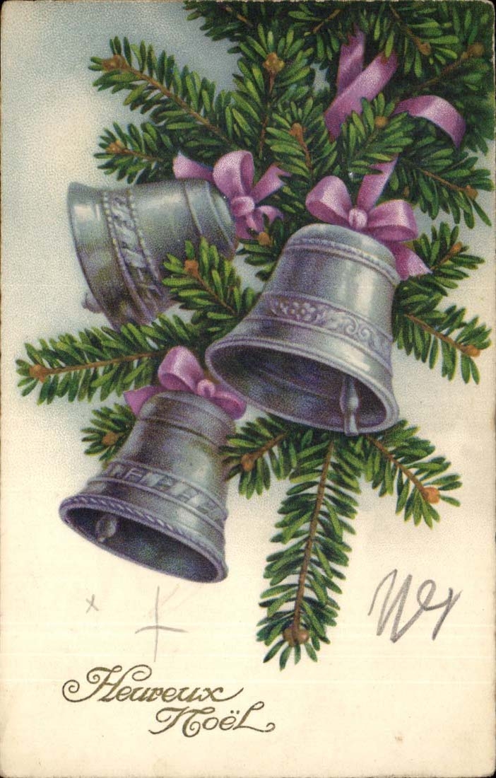 CPA Happy Fantasy Christmas (bells bels)