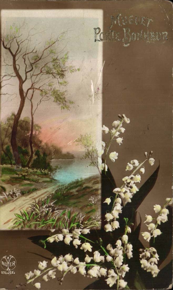 CPA Phantasie-Lilie des Tales tragt Gluck