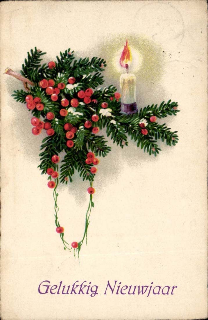 CPA Fantasy Gelukkig Nieuwjaar