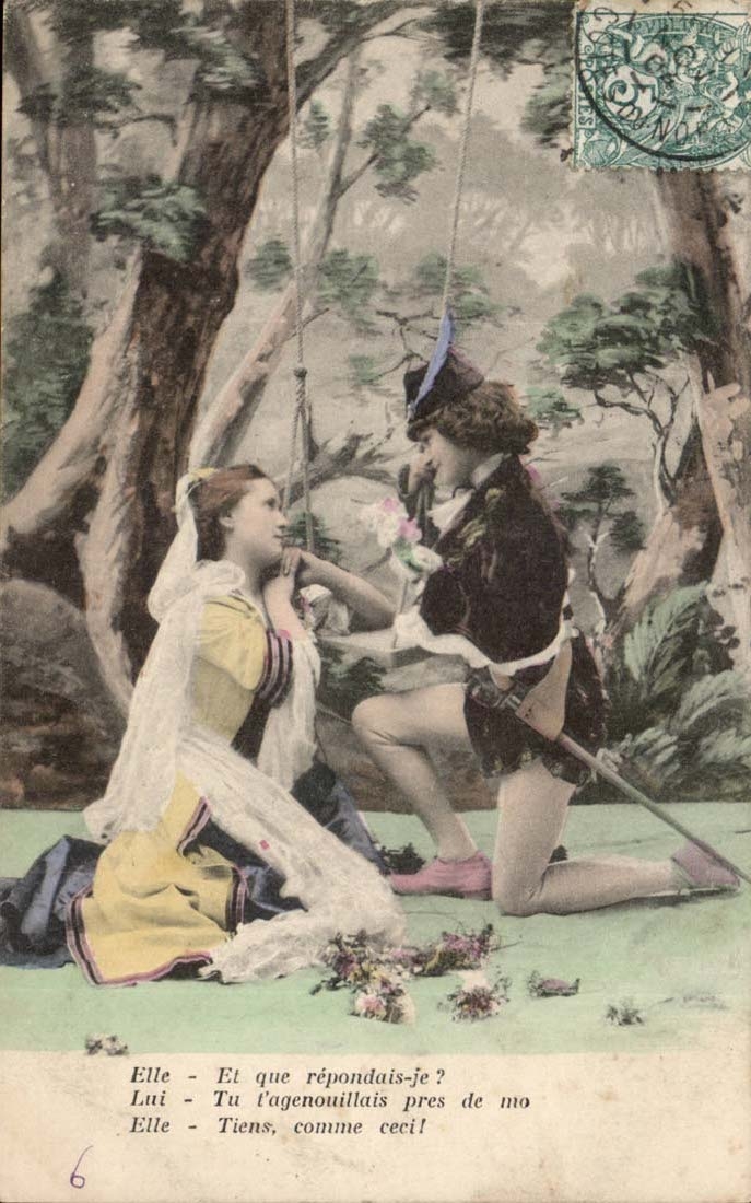 CPA Fantasy Romeo and Juliette And who I answered (theater children)