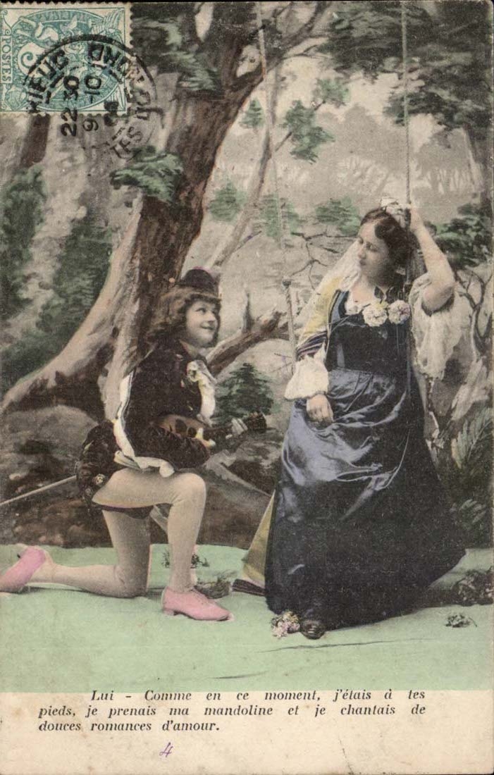 CPA Fantasy Romeo and Juliette Then As in this moment (theater children)