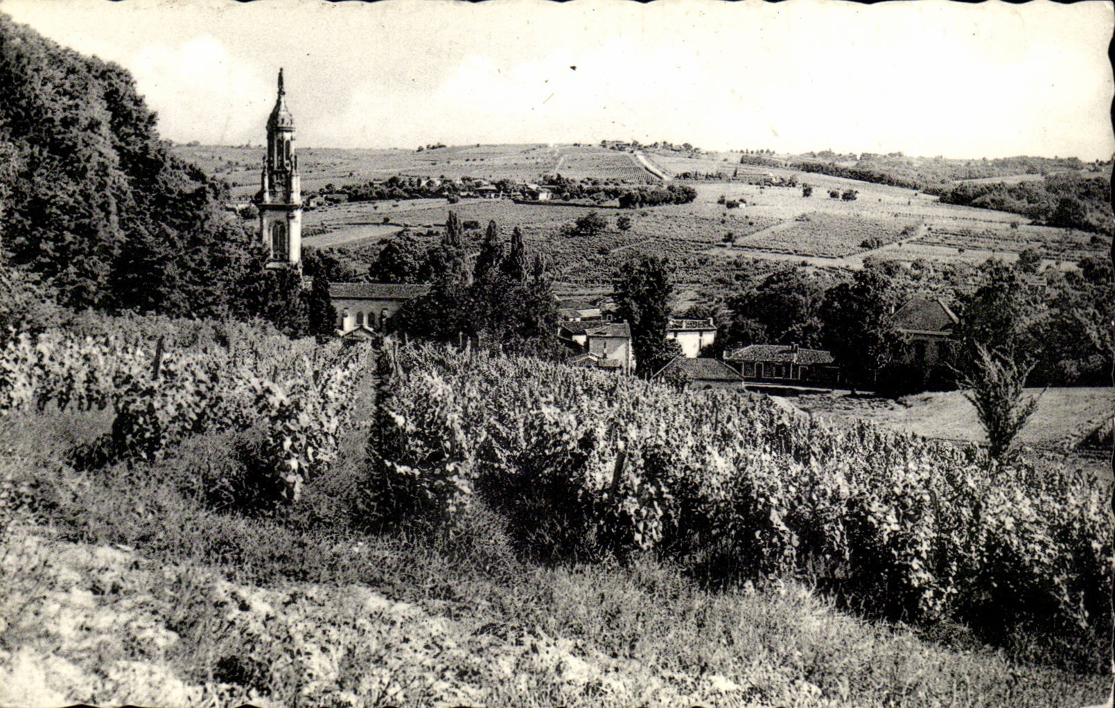 Verdelais CPA View towards the slopes