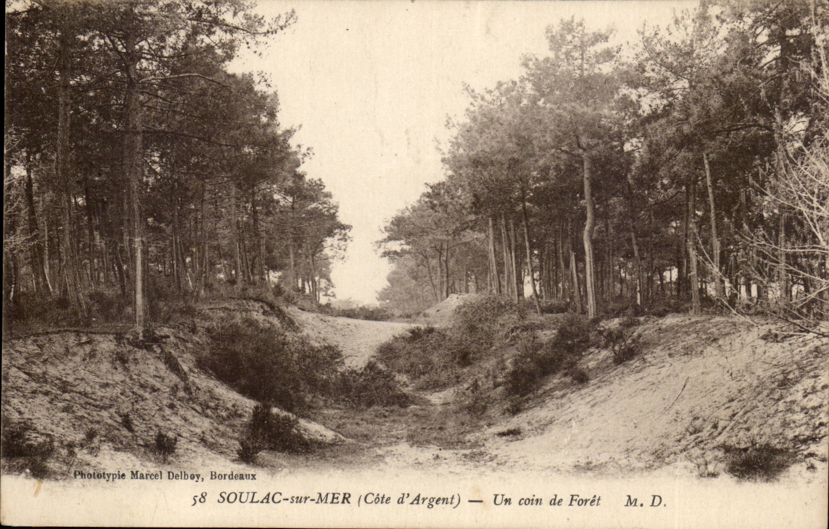 Soulac on Sea CPA a corner of drill