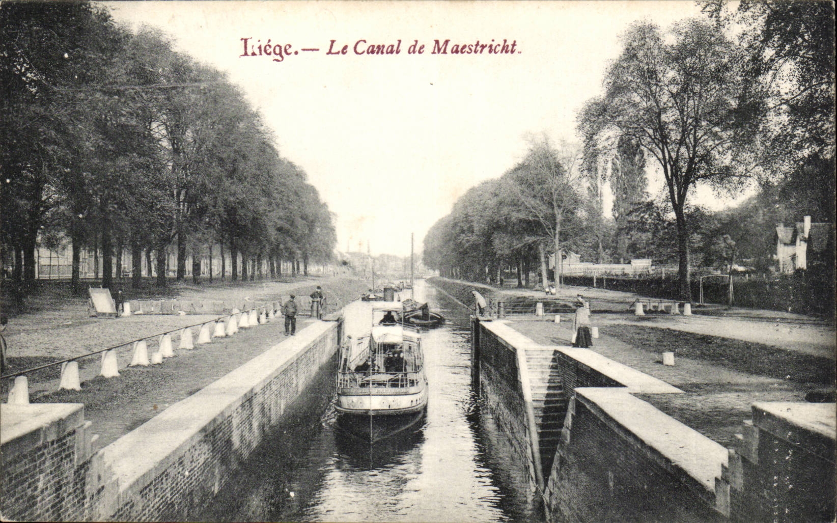 Belgium - Belgien - Belgium - Luettich - Liege - the Canal of Maestricht - CPA