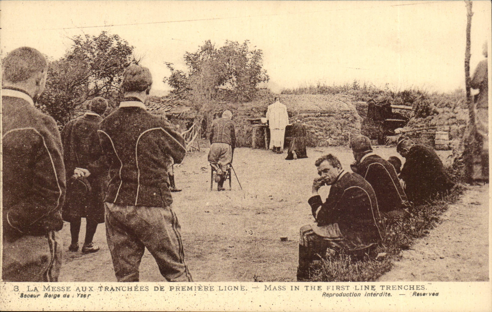 Belgium - Belgien - Belgium - Yser - the aute east lean with distinct the creusees in the worthy one of Yser - - CPA