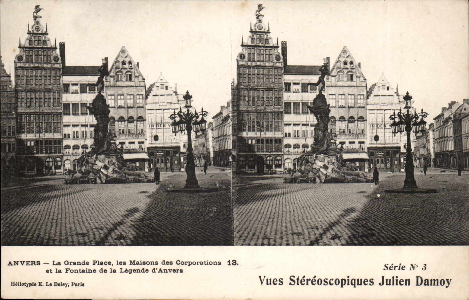 Belgien - Belgien - Belgien - Antwerpen - die grossen Platz-Hauser der Korporationen und des Brunnens - CPA