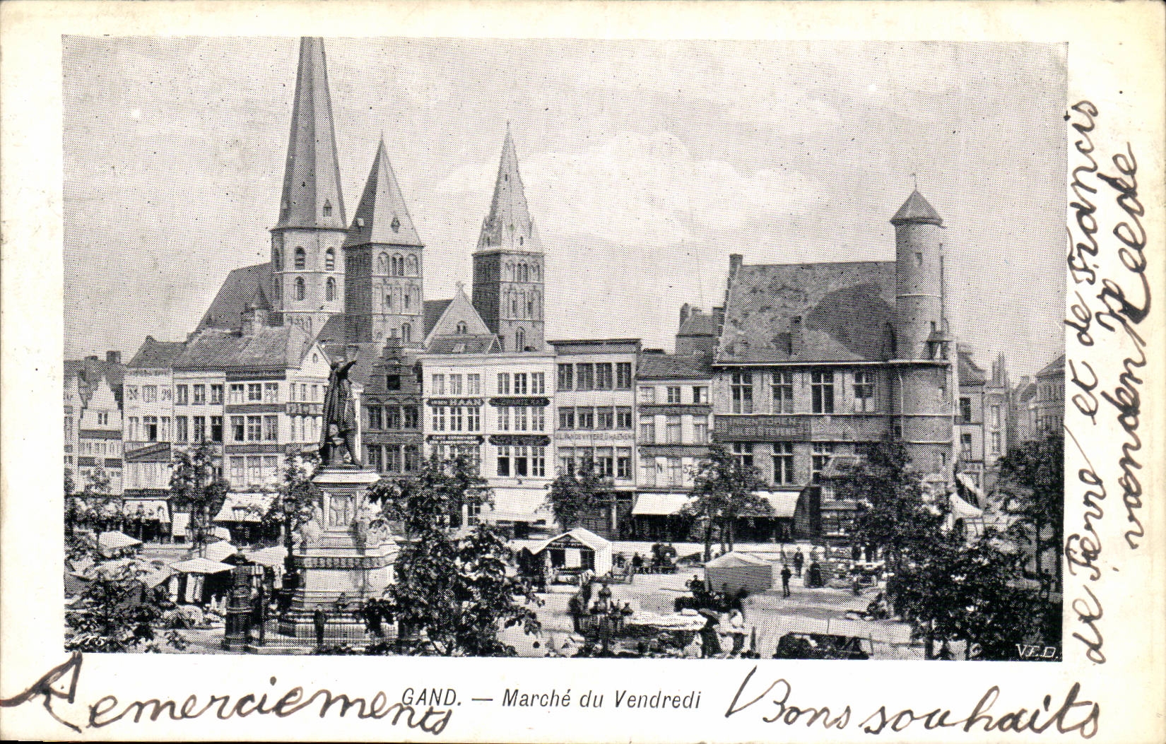 Belgium - Belgien - Belgium - Ghent - Ghent - Race - Market of Friday - CPA