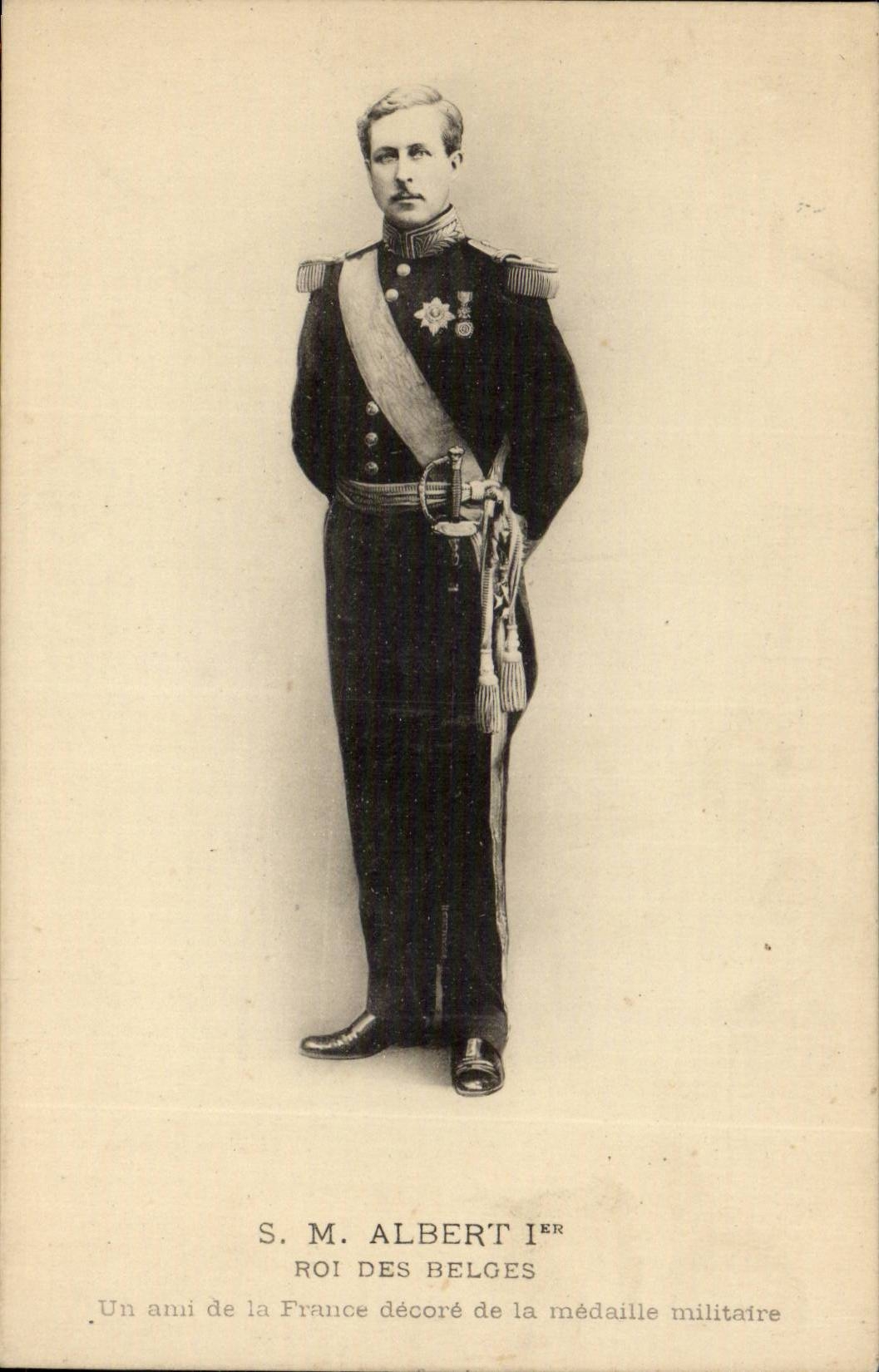 Belgium - Belgien - Belgium - S Mr Albert Ier - King of the Belgians - a Friend of France - CPA