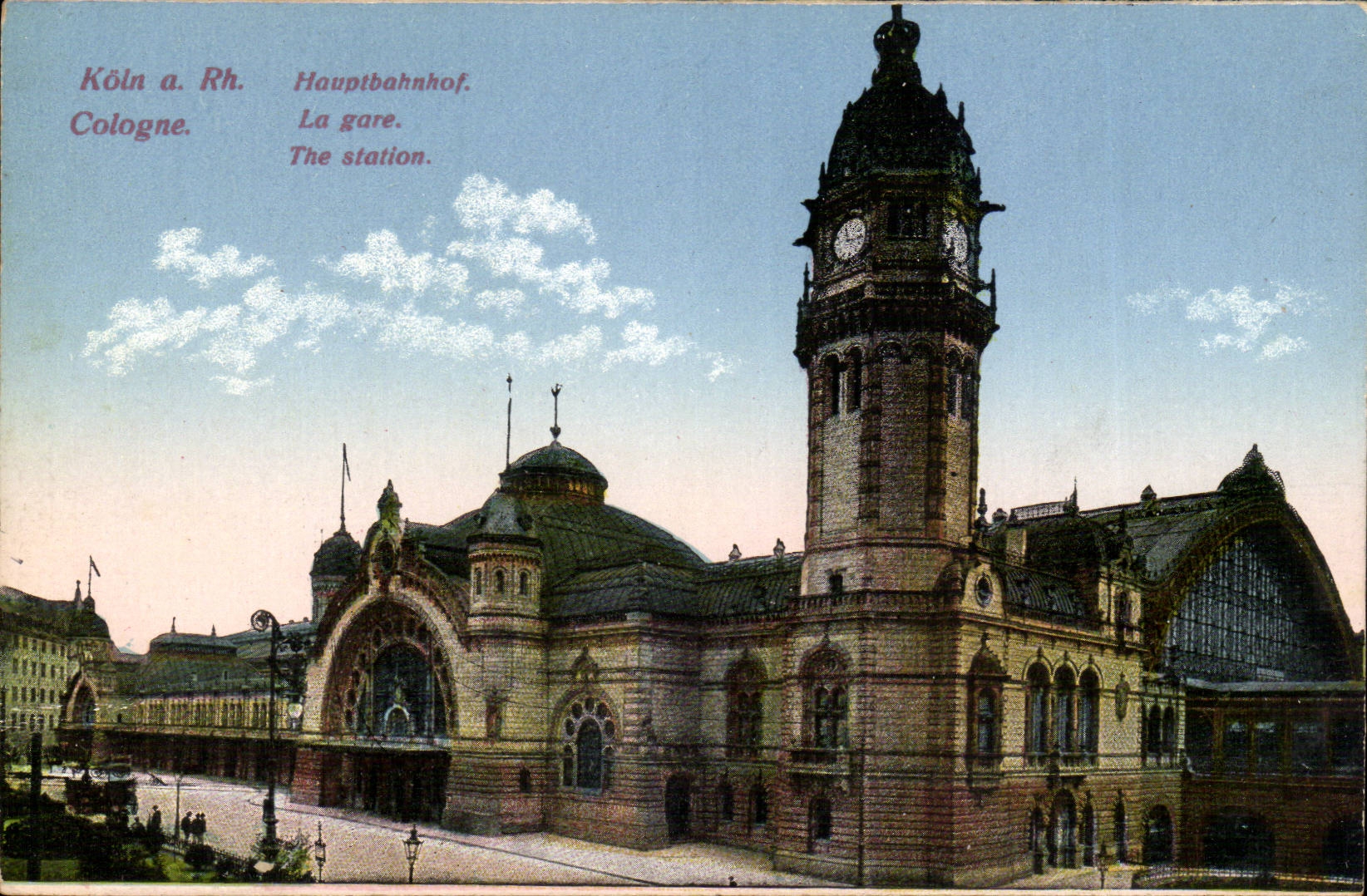 Cologne Koln CPA Hauptbahnhof Train station